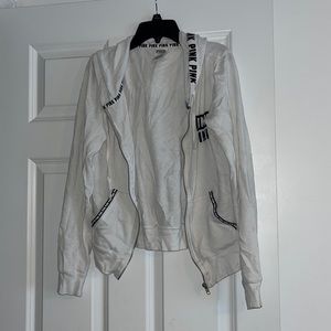 White Pink Zip Up!